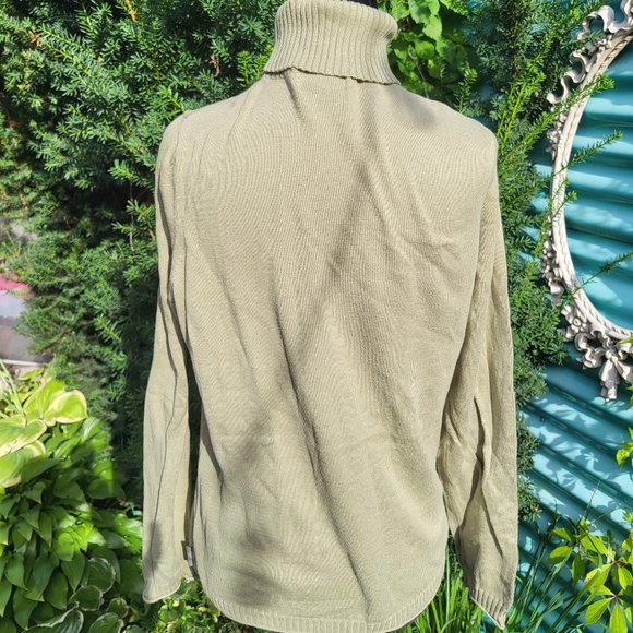 Medium Woolrich green long sleeves turtleneck sweater - Picture 1 of 6